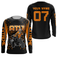 Load image into Gallery viewer, Personalized Orange ATV Motocross Jersey UPF30+ Quad Bike Shirt Adult Youth Off-Road ATV MX Racing PDT731