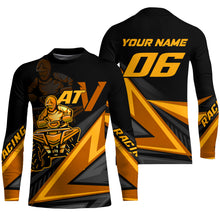 Load image into Gallery viewer, Personalized ATV Motocross Jersey Orange UPF30+ Kid Men Women Quad Bike Shirt ATV MX Off-Road PDT741