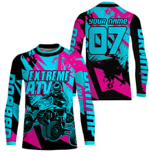 Load image into Gallery viewer, Kid Women Men Quad Racing Jersey UPF30+ Custom ATV Motocross Off-road Shirt ATV MX PDT838