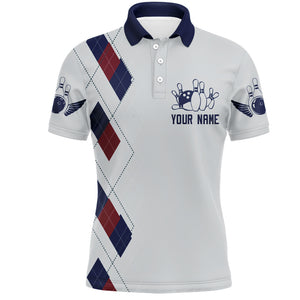 I Don't Give A Split Bowling Polo Shirt Men Custom American Bowling Jersey BDT276