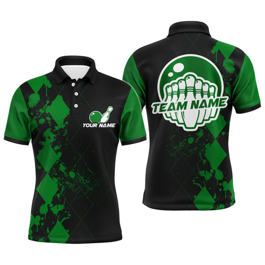 Custom Bowling Shirts For Men Bowling Team League Jersey Bowling Polo Shirts BDT216