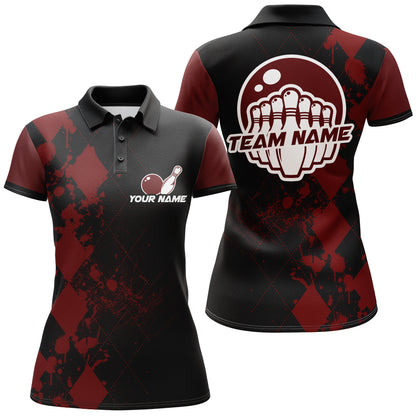 Custom Bowling Shirts For Women Bowling Team League Jersey Bowling Polo Shirts BDT217