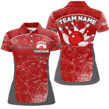 Load image into Gallery viewer, Custom Red Bowling Shirt For Men &amp; Women Camo Bowling Team Jersey Polo Bowling Shirts BDT582