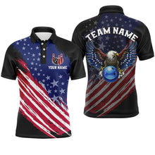 Load image into Gallery viewer, American Bowling Shirt Men &amp; Women Eagle Bowling Jersey Custom Team Bowling Shirts Polo BDT587