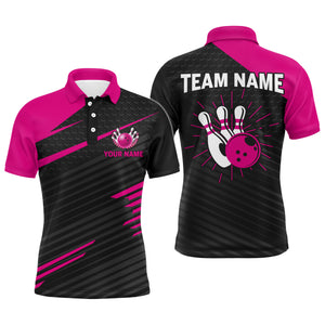 Personalized Bowling Jersey Men Custom Bowling Shirt Team League Bowling Polo Shirts BDT343