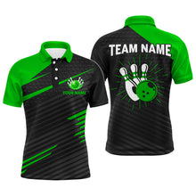 Load image into Gallery viewer, Personalized Bowling Jersey Men Custom Bowling Shirt Team League Bowling Polo Shirts BDT343