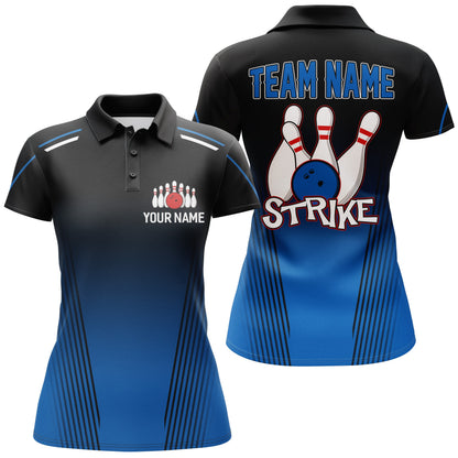 Strike Bowling Shirts For Women Custom Bowling Polo Shirts Team League Bowling Jerseys BDT346