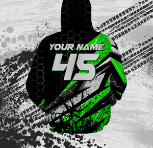 Adult ATV Quad Hoodie Green Custom Quad Bike Hooded Jersey Men Women Extreme Off-Road PDT905