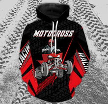 Load image into Gallery viewer, Personalized Quad Bike Hoodie Men Women Red ATV Motocross Hooded Jersey For Adult Off-Road PDT917