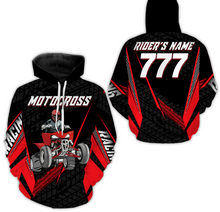 Load image into Gallery viewer, Personalized Quad Bike Hoodie Men Women Red ATV Motocross Hooded Jersey For Adult Off-Road PDT917