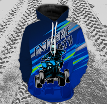 Load image into Gallery viewer, Custom Blue ATV Quad Hoodie Men Women Extreme ATV Motocross Quad Bike Hooded Jersey PDT921