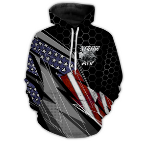 American Flag Quad Bike Hoodie Personalized ATV Motocross Hooded Jersey Men Women PDT923