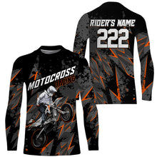 Load image into Gallery viewer, Custom Motocross Jersey Kid Men Women UPF30+ Orange Dirt Bike Shirt MX Riding Off-Road Motorcycle PDT628