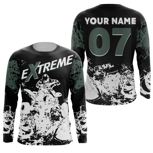 Personalized ATV Motocross Jersey Men Kid UPF30+ Extreme Quad Bike Off-Road Jersey ATV Racing Shirt PDT650