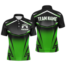 Load image into Gallery viewer, Custom Bowling Shirts Men &amp; Women Green Bowling Team Jersey Unisex Polo Bowling Uniform BDT530