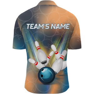 Personalized Bowling Quarter-Zip Shirt Men 3D Bowling Jersey Custom Bowling Team League Shirts BDT206