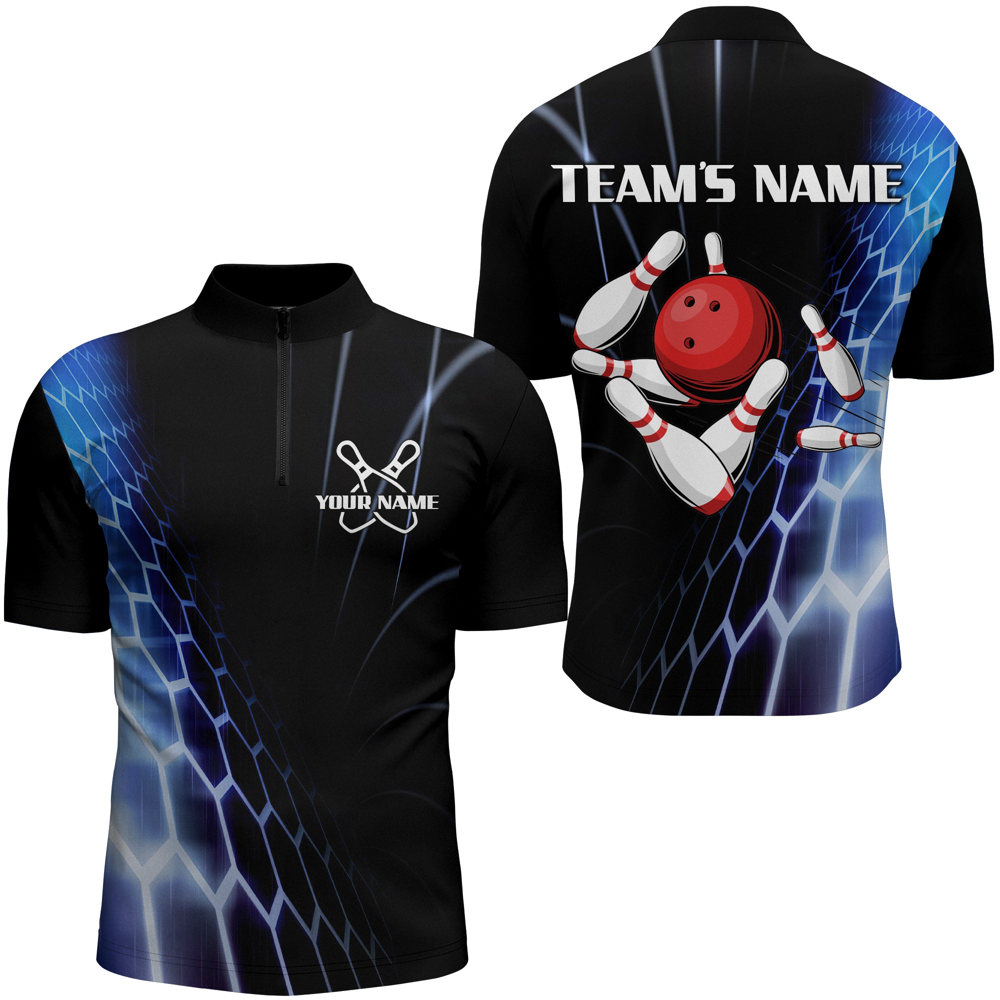 Personalized Bowling Shirts, Bowling Shirts for Men, Men's Quarter