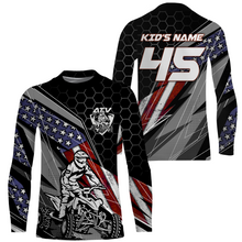 Load image into Gallery viewer, American Quad Racing Jersey Kid Men Women UPF30+ ATV Motocross Off-road Shirt Patriotic ATV Racing PDT834