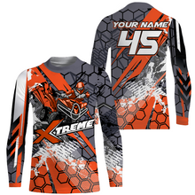 Load image into Gallery viewer, Kid Women Men ATV Motocross Racing Jersey Orange UPF30+ Quad Bike Off-road Shirt ATV Extreme PDT836