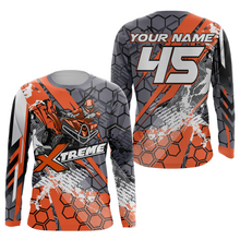 Load image into Gallery viewer, Kid Women Men ATV Motocross Racing Jersey Orange UPF30+ Quad Bike Off-road Shirt ATV Extreme PDT836