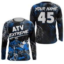 Load image into Gallery viewer, Blue ATV Motocross Jersey Kid Men Women UPF30+ Custom Quad Bike Shirt Off-Road PDT843