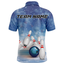 Load image into Gallery viewer, Christmas Bowling Shirt For Men Bowling Jersey Team Custom Bowling Polo Shirt BDT382