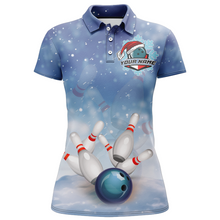 Load image into Gallery viewer, Christmas Bowling Shirt For Women Bowling Jersey Team Custom Bowling Polo Shirt BDT382