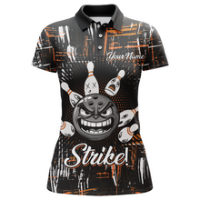 Load image into Gallery viewer, Strike Bowling Jersey For Women Custom Funny Bowling Shirt Team League Bowling Polo Shirt BDT322