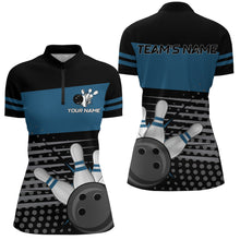 Load image into Gallery viewer, Bowling Quarter-Zip Shirts Women Bowling Team Jersey Custom Bowling Shirt BDT223