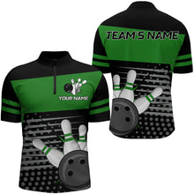 Load image into Gallery viewer, Bowling Quarter-Zip Shirts For Men Bowling Team Jersey Custom Bowling Shirt BDT222