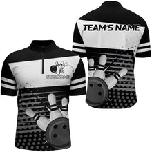 Load image into Gallery viewer, Bowling Quarter-Zip Shirts For Men Bowling Team Jersey Custom Bowling Shirt BDT222