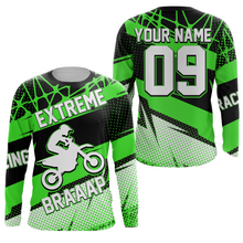 Load image into Gallery viewer, Personalized Motocross Jersey UPF30+ Kid Adult Dirt Bike Long Sleeves Extreme Racing Motorcycle NMS1125