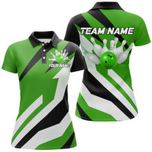 Load image into Gallery viewer, Green Bowling Polo Shirts Unisex Custom Bowling Jersey for Men &amp; Women Bowling Team League BDT553