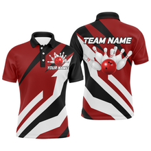 Load image into Gallery viewer, Red Bowling Polo Shirts Unisex Custom Bowling Jersey for Men &amp; Women Bowling Team League BDT553