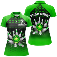 Load image into Gallery viewer, Custom Bowling Polo Shirts for Men And Women Green Bowling Team Jerseys Unisex BDT476