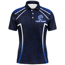 Load image into Gallery viewer, Custom Bowling Polo Shirt For Men Navy Bowling Team Jersey Couple Bowling Shirt BDT342