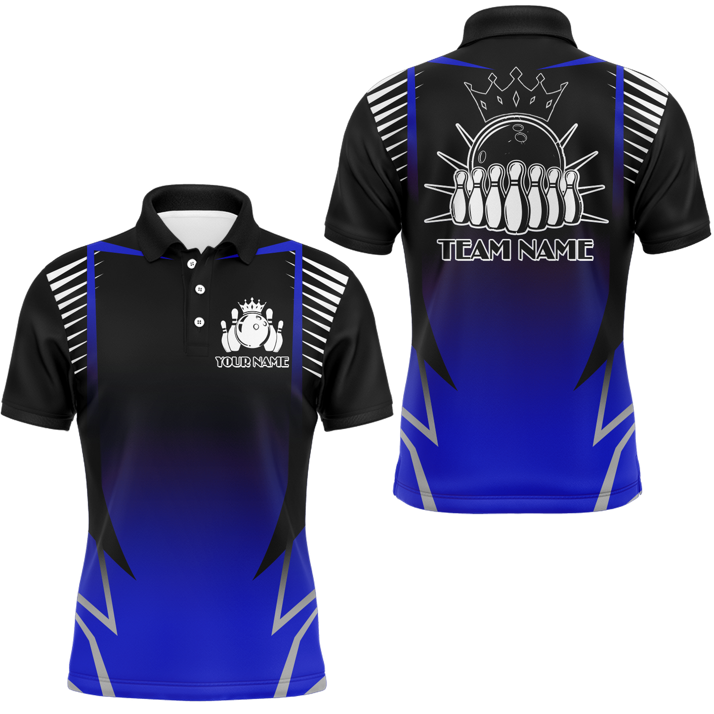 Custom Bowling Polo Shirt For Men Bowling Team Jersey Personalized Bowling Shirts BDT345