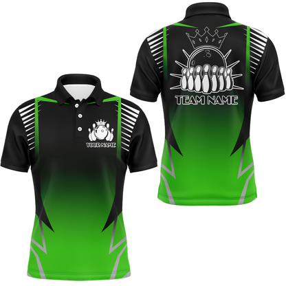 Custom Bowling Polo Shirt For Men Bowling Team Jersey Personalized Bowling Shirts BDT345