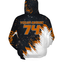 Load image into Gallery viewer, Personalized Quad Bike Hoodie Men Women Orange ATV Motocross Hooded Jersey Off-Road PDT906