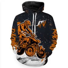 Load image into Gallery viewer, Personalized Quad Bike Hoodie Men Women Orange ATV Motocross Hooded Jersey Off-Road PDT906