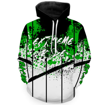 Personalized Green ATV Motocross Hoodie For Adult Quad Bike Off-Road Hoodie Unisex PDT907