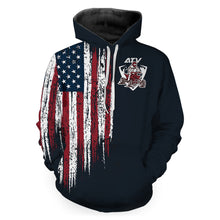 Load image into Gallery viewer, Custom Quad Racing Hooded Jersey Men Women ATV Motocross Hoodie Patriotic Extreme Off-Road PDT915