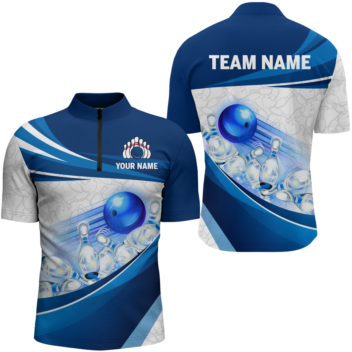 Custom Bowling Jerseys - Browse Our Men's Zipper Jerseys