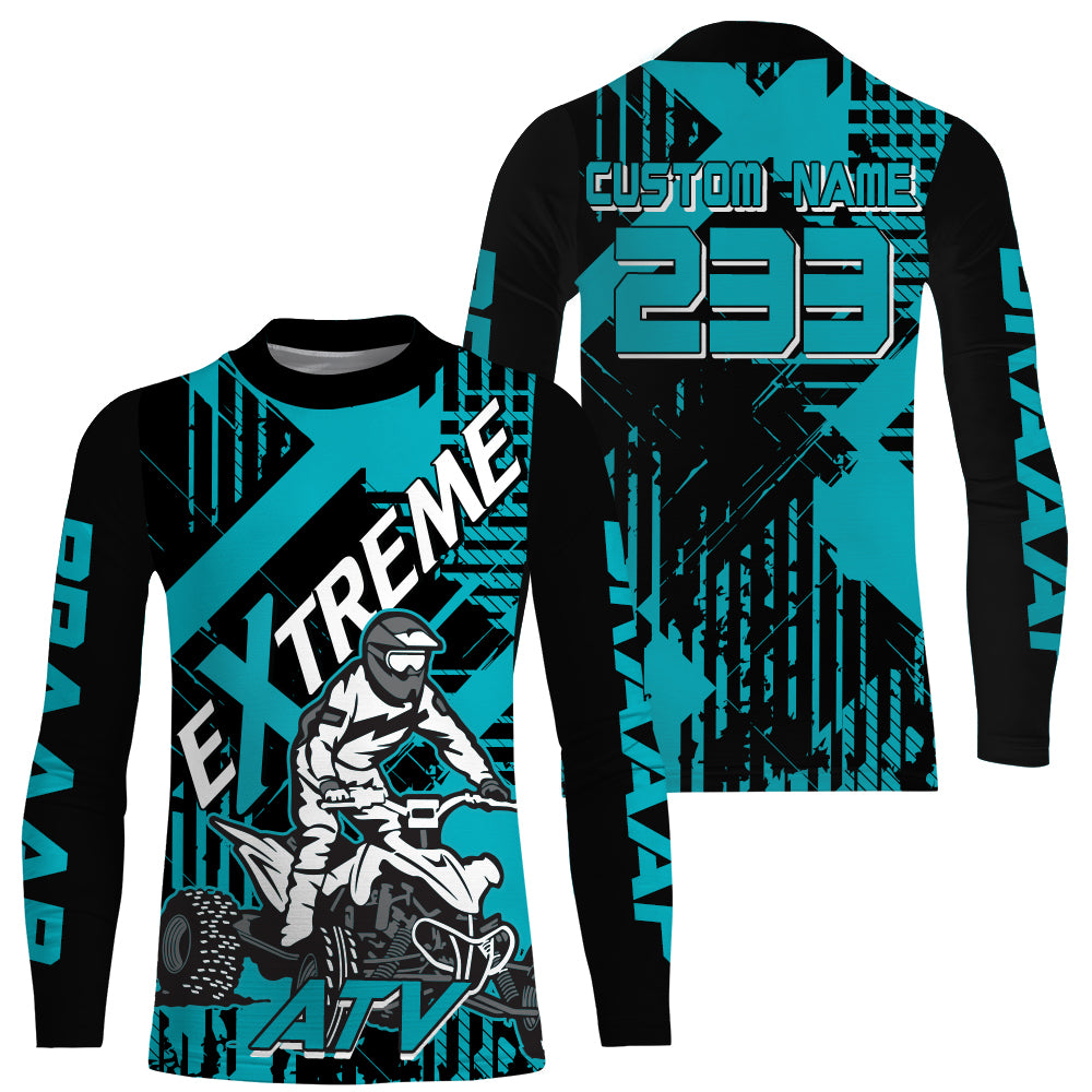 Kid Women Men ATV Motocross Jersey UPF30+ Custom Quad Bike Shirt Extreme Off-Road PDT842