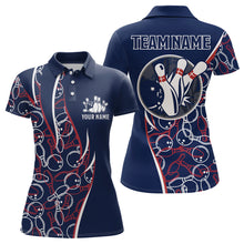 Load image into Gallery viewer, Personalized Bowling Shirts Women Bowling Team Jersey Custom Bowling Polo Shirt BDT390