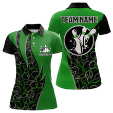 Load image into Gallery viewer, Personalized Bowling Shirts Women Bowling Team Jersey Custom Bowling Polo Shirt BDT390