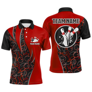 Personalized Bowling Shirts For Men Bowling Team Jersey Custom Bowling Polo Shirt BDT390