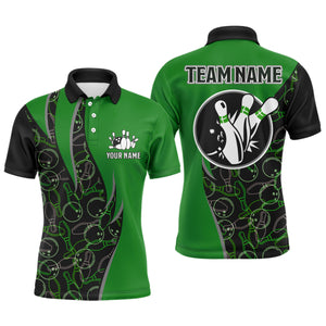 Personalized Bowling Shirts For Men Bowling Team Jersey Custom Bowling Polo Shirt BDT390