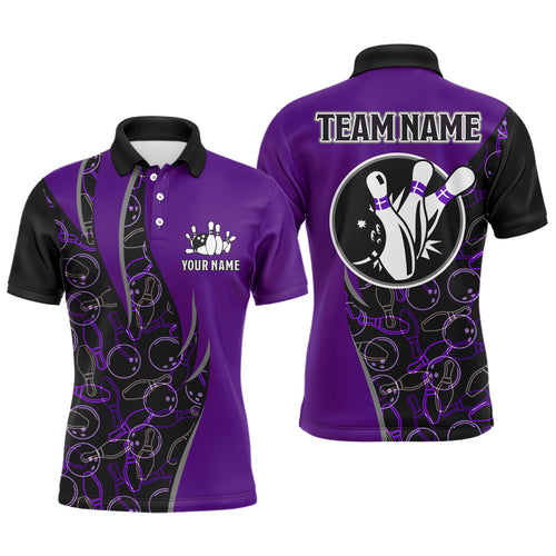 Personalized Bowling Shirts For Men Bowling Team Jersey Custom Bowling Polo Shirt BDT390