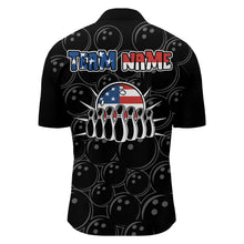Load image into Gallery viewer, American Bowling Shirts Men Custom Bowling Quarter-Zip Shirt Team League Bowling Jerseys BDT348